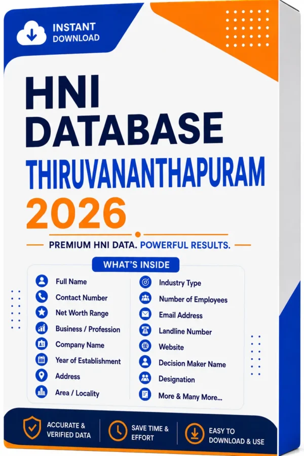 HNI Database Thiruvananthapuram 2026