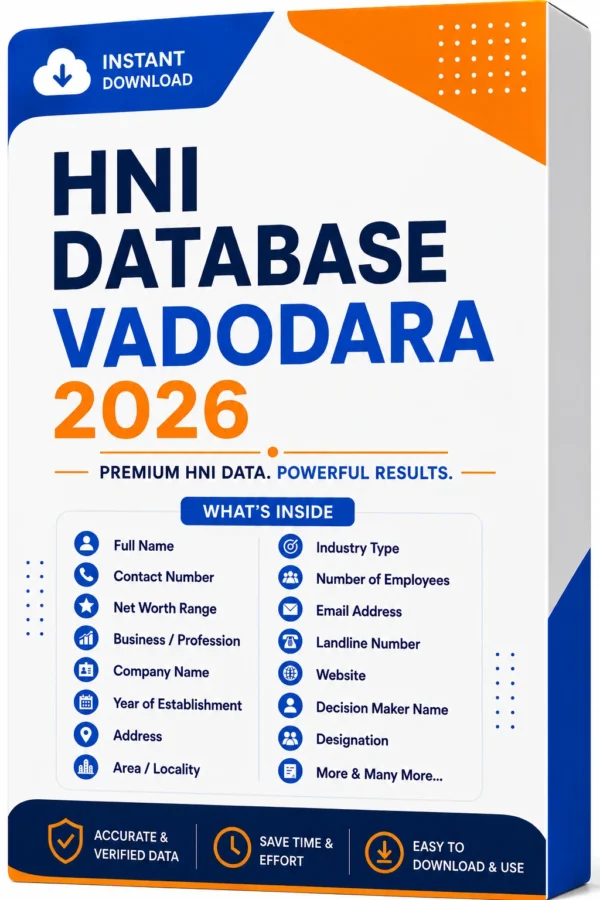 HNI Database Vadodara 2026